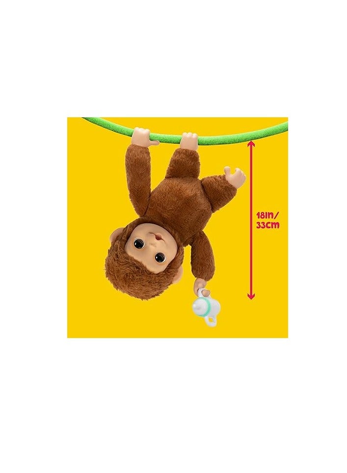 My Baby Monkey - Adorable pet monkey with over 50 sounds & reactions. Expressive moving mouth. Mango his thumb, feeds from his bottle, & hangs from his hands & feet!