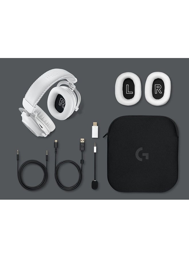 Logitech G PRO X 2 - LIGHTSPEED Wireless Gaming Headset - White