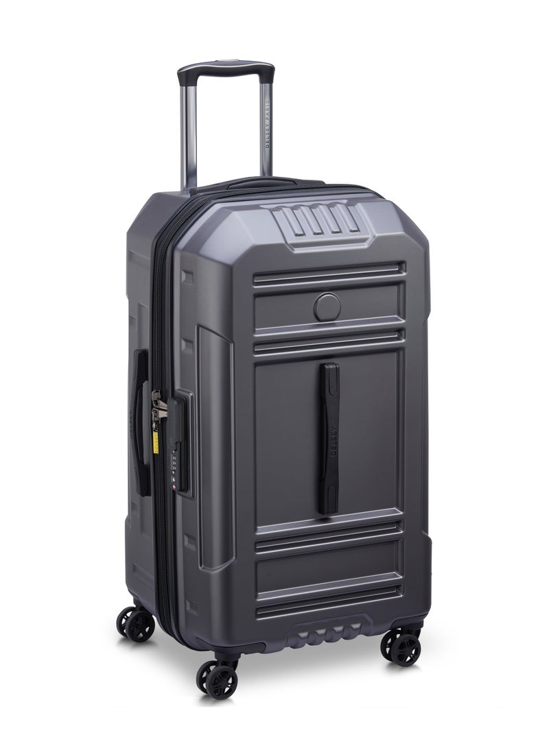 Delsey Rempart 73cm Hardcase Expandable 4 Double Wheel Flex Check-In  Luggage Trolley Case Trunk Anthracite Grained - 218181801