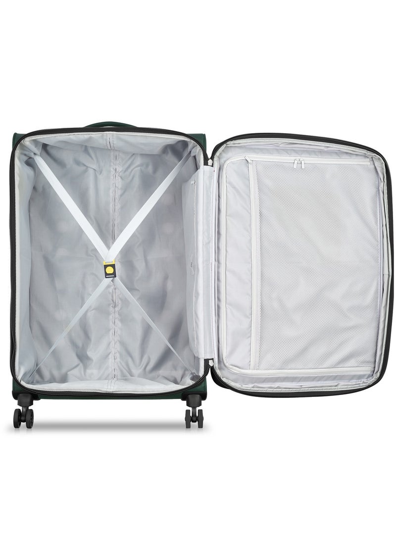 Delsey Pin Up 6 78cm Softcase 4 Double Wheel Expandable  Check-In Trolley Case  Green - 00343082103