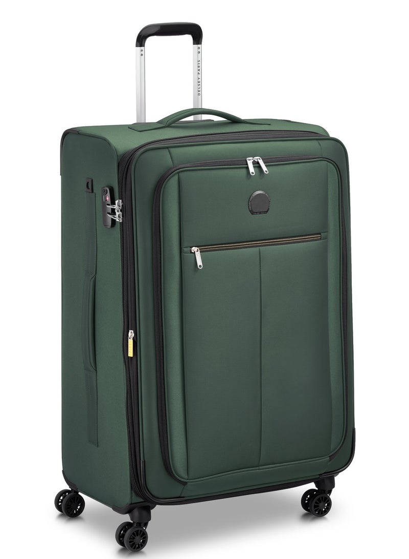 Delsey Pin Up 6 78cm Softcase 4 Double Wheel Expandable  Check-In Trolley Case  Green - 00343082103