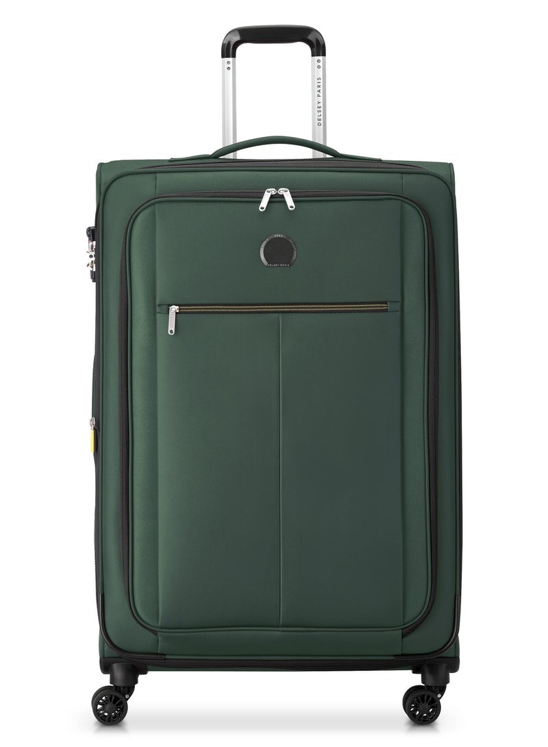 Delsey Pin Up 6 78cm Softcase 4 Double Wheel Expandable  Check-In Trolley Case  Green - 00343082103