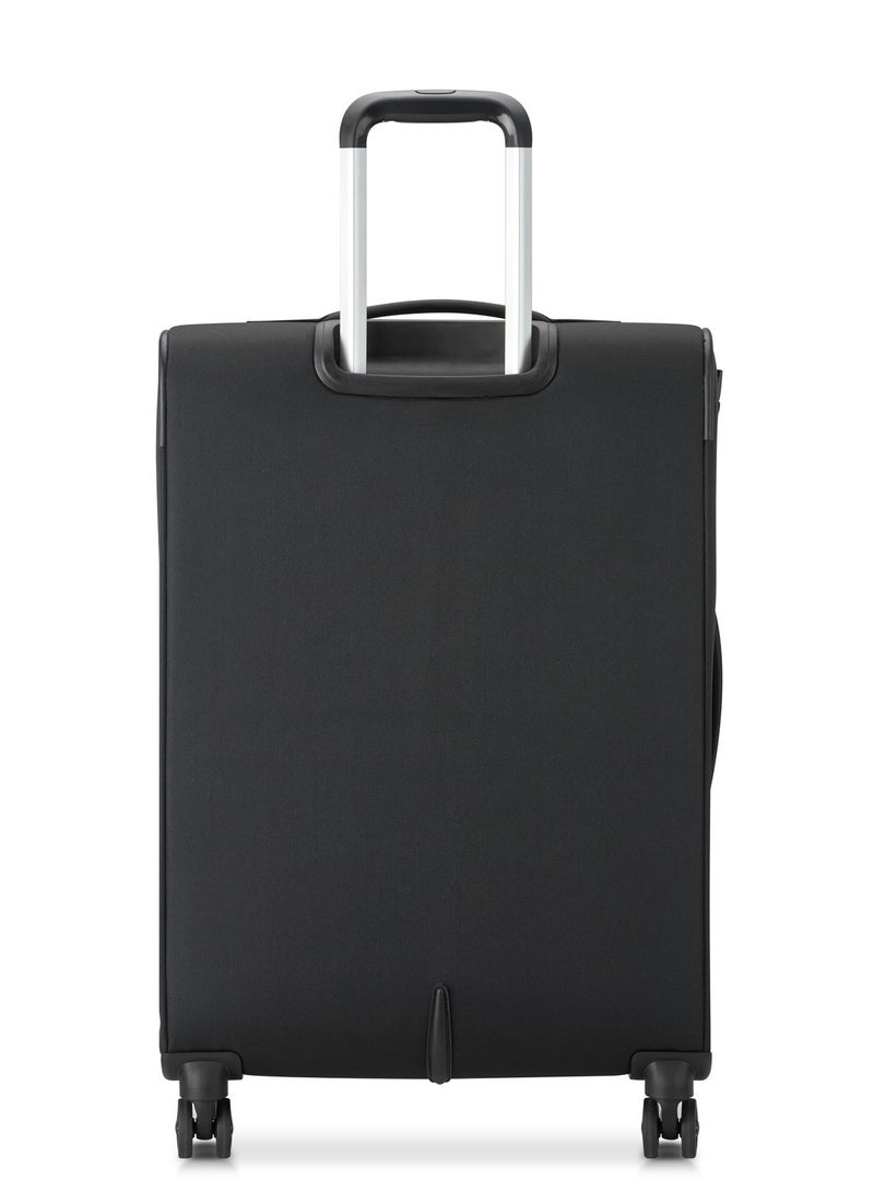 Delsey Pin Up 6 68cm Softcase 4 Double Wheel Expandable Check-In Trolley Case  Black - 00343081100