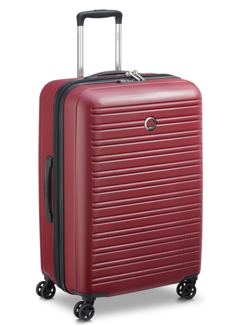 Delsey Segur 2.0 70cm Hardcase 4 Double Wheel Trolley Cabin Luggage Trolley Case Red - 00205882004