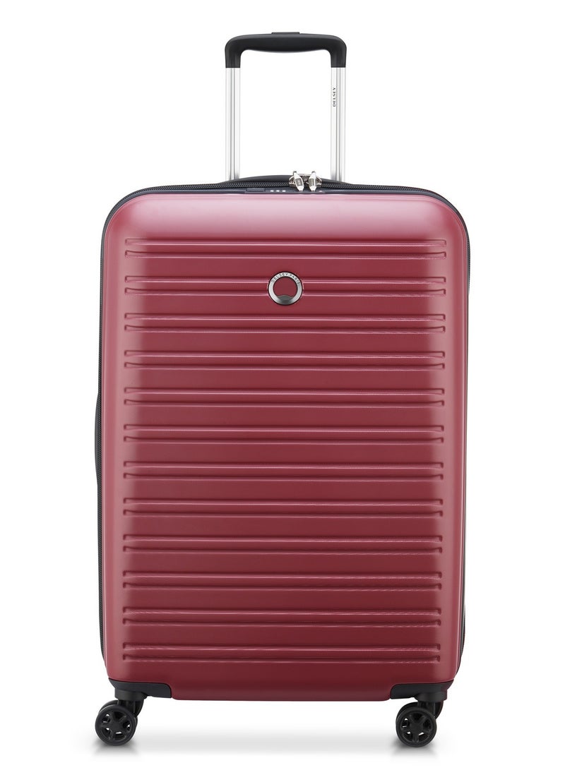 Delsey Segur 2.0 70cm Hardcase 4 Double Wheel Trolley Cabin Luggage Trolley Case Red - 00205882004