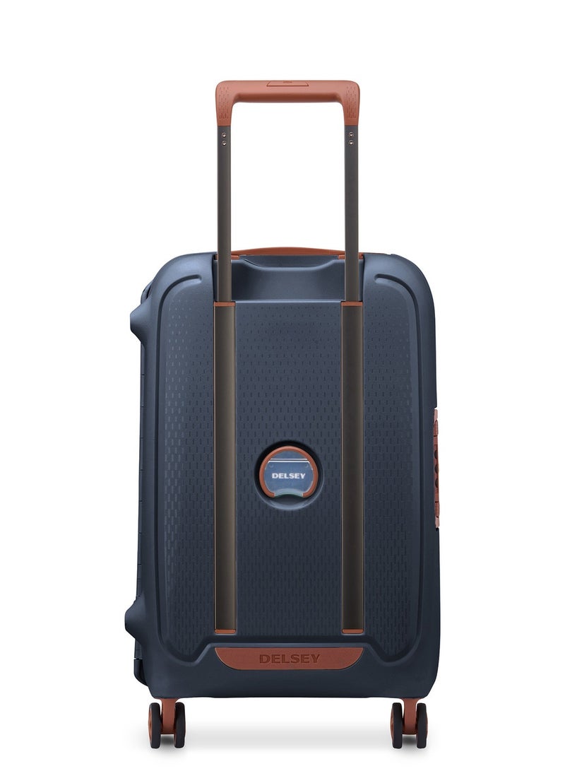 Delsey Moncey 55cm Hardcase 4 Double Wheel Cabin Trolley Case Ink Blue - 00384480162