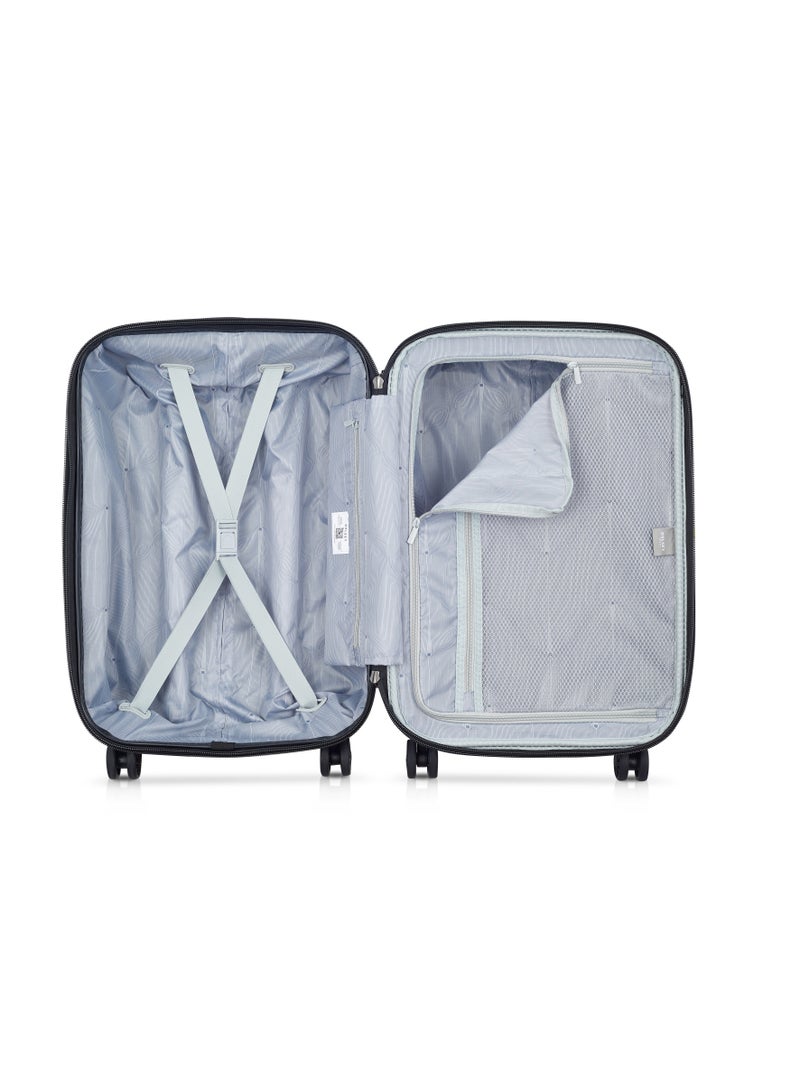 Delsey Depart Hard 61cm Hardcase Expandable 4 Double Wheel Cabin Luggage Trolley Case Grey - 00314580522 X9