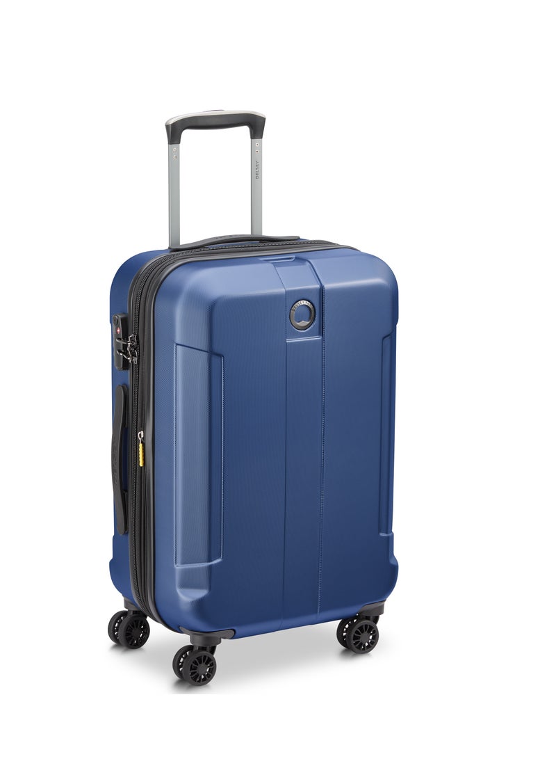 Delsey Depart Hard 61cm Hardcase Expandable 4 Double Wheel Cabin Luggage Trolley Case Grey - 00314580522 X9