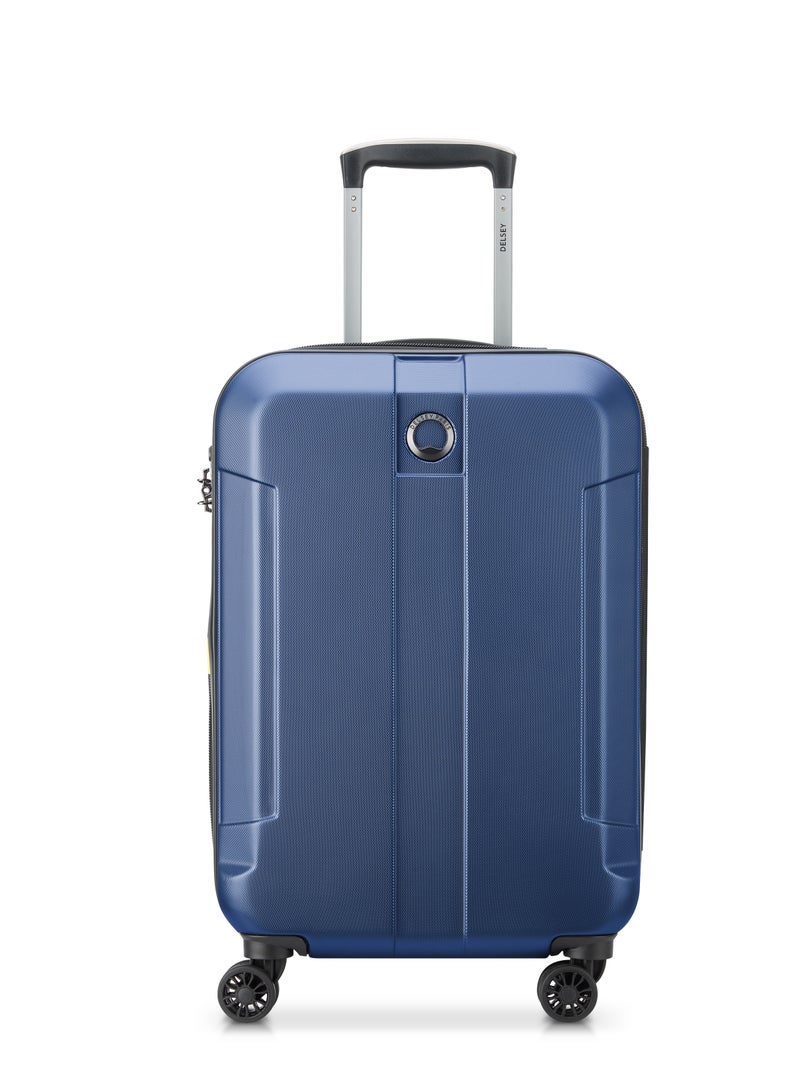 Delsey Depart Hard 61cm Hardcase Expandable 4 Double Wheel Cabin Luggage Trolley Case Grey - 00314580522 X9