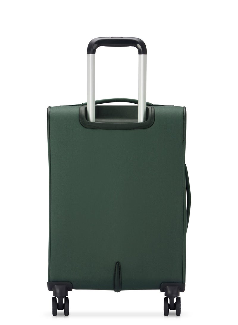 Delsey Pin Up 6 55cm Softcase 4 Double Wheel Cabin Trolley Case Green - 00343080103