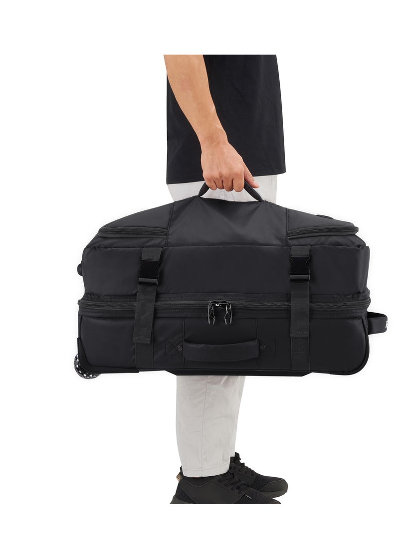 Delsey Raspail 64cm Softcase 2 Wheel Duffel Bag Black - 328932100