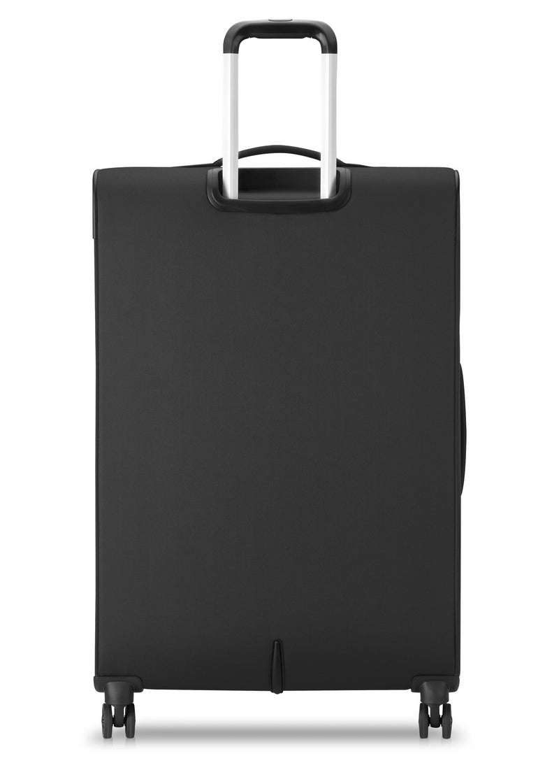 Delsey Pin Up 6 78cm Softcase 4 Double Wheel Expandable Check-In Trolley Case Black - 00343082100