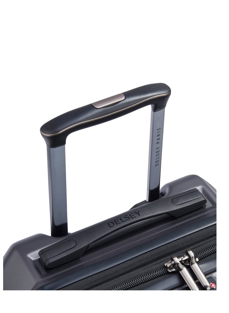 Delsey Rempart 55cm Softcase 4 Double Wheel Flex Cabin Trolley Case Anthracite Grained - 00218180101