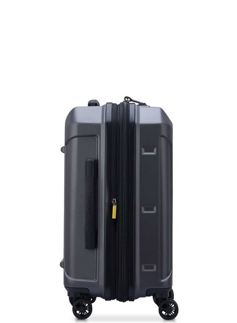 Delsey Rempart 55cm Softcase 4 Double Wheel Flex Cabin Trolley Case Anthracite Grained - 00218180101