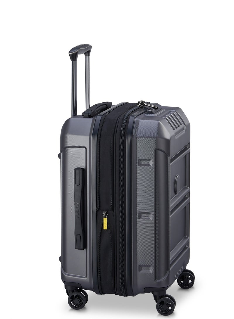 Delsey Rempart 55cm Softcase 4 Double Wheel Flex Cabin Trolley Case Anthracite Grained - 00218180101