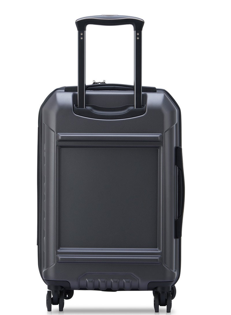 Delsey Rempart 55cm Softcase 4 Double Wheel Flex Cabin Trolley Case Anthracite Grained - 00218180101