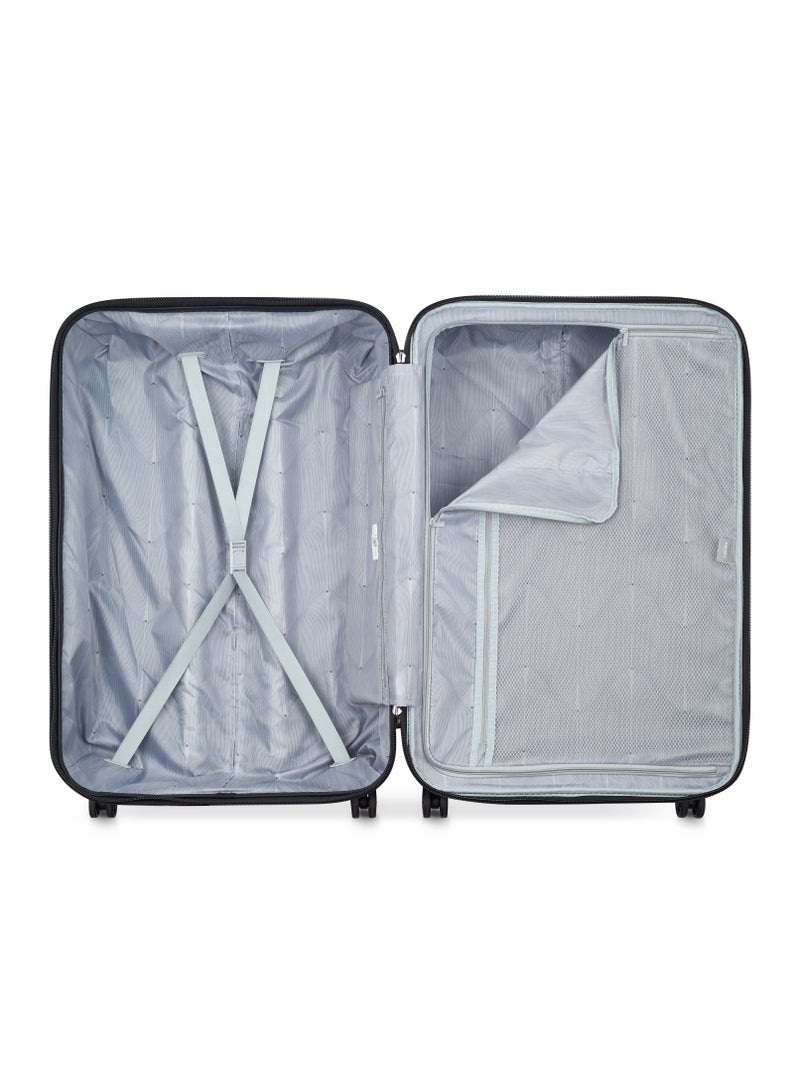 Delsey Depart Hard 81cm Hardcase Expandable 4 Double Wheel Check-In Luggage Trolley Case Navy Blue - 00314583022 X9