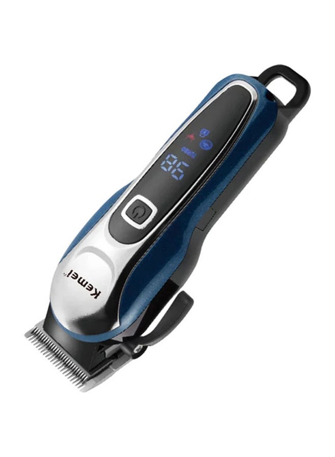 Professional Hair Clipper With Large LCD Display Black/Blue/Silver