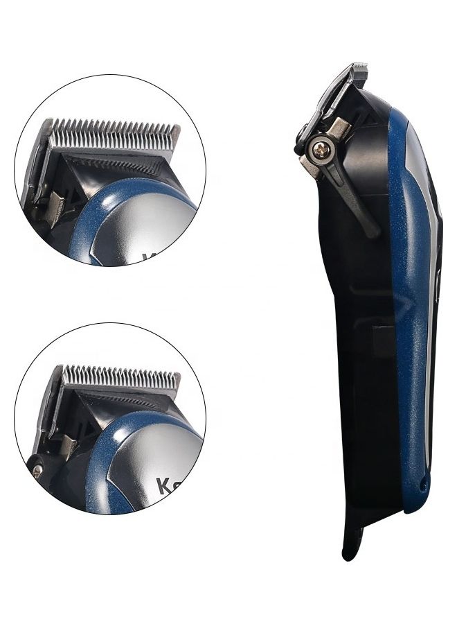 Professional Hair Clipper With Large LCD Display Black/Blue/Silver