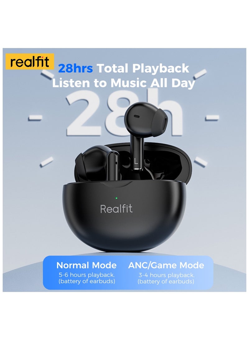 F2 Pro TWS ANC True Wireless Earbuds Black