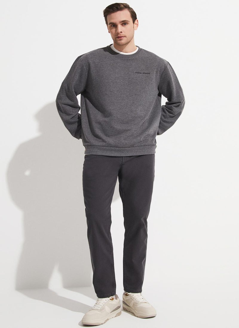 Essentail Half Zipper Sweatshirt