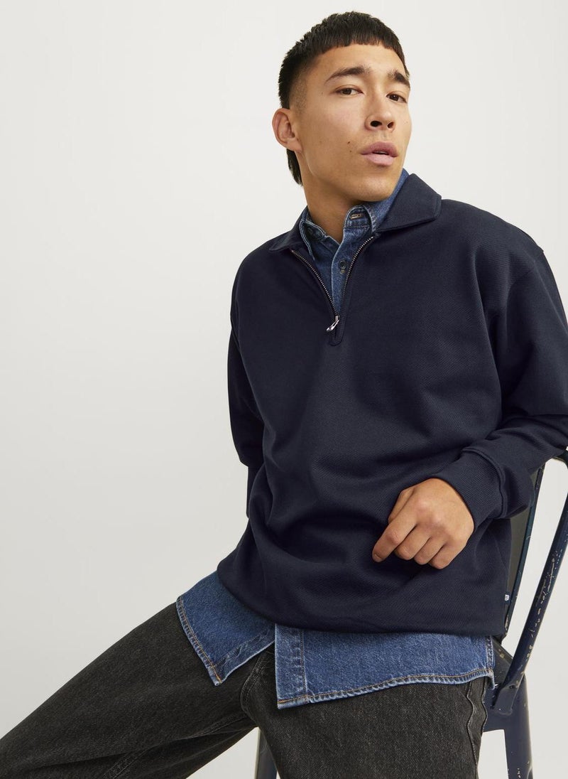 Jprblumarc Half Zip Through Collar Sweatshirts