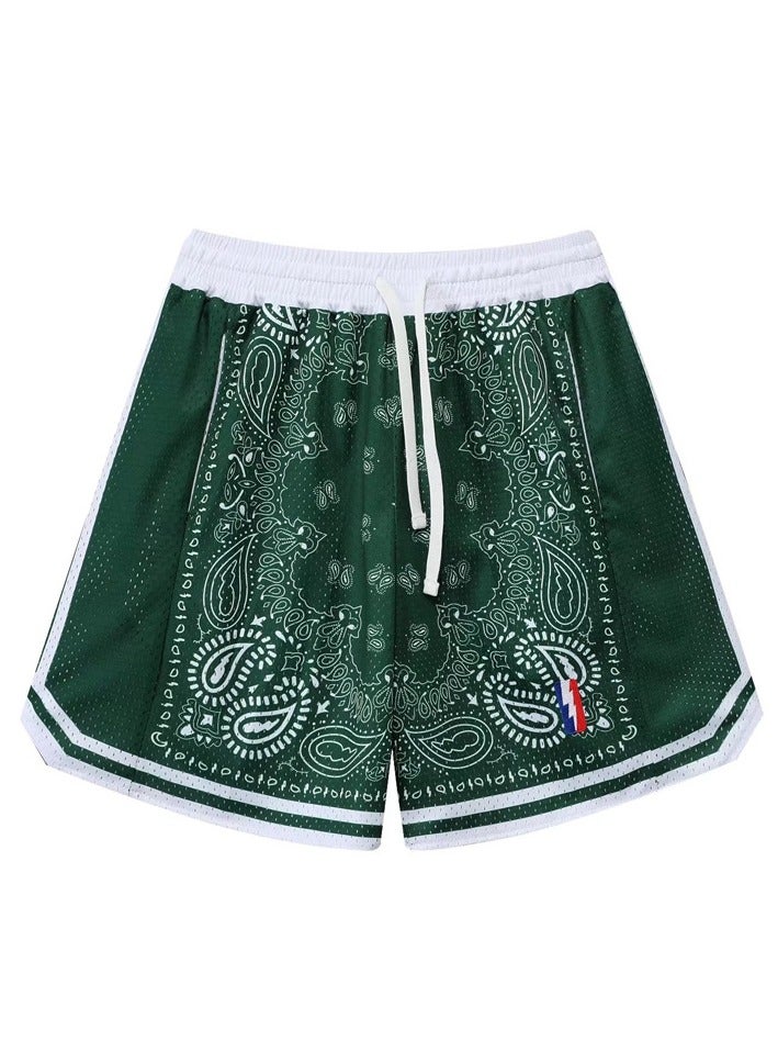 New Quarter Double Layered Mesh Sports Basketball Shorts