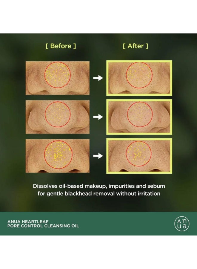 Heartleaf Pore Control Cleansing Oil - Deep Cleansing Foam And 70% Niacinamide Serum