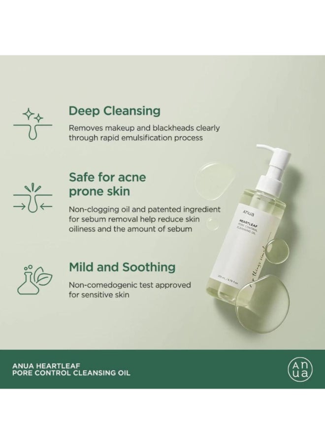 Heartleaf Pore Control Cleansing Oil - Deep Cleansing Foam And 70% Niacinamide Serum