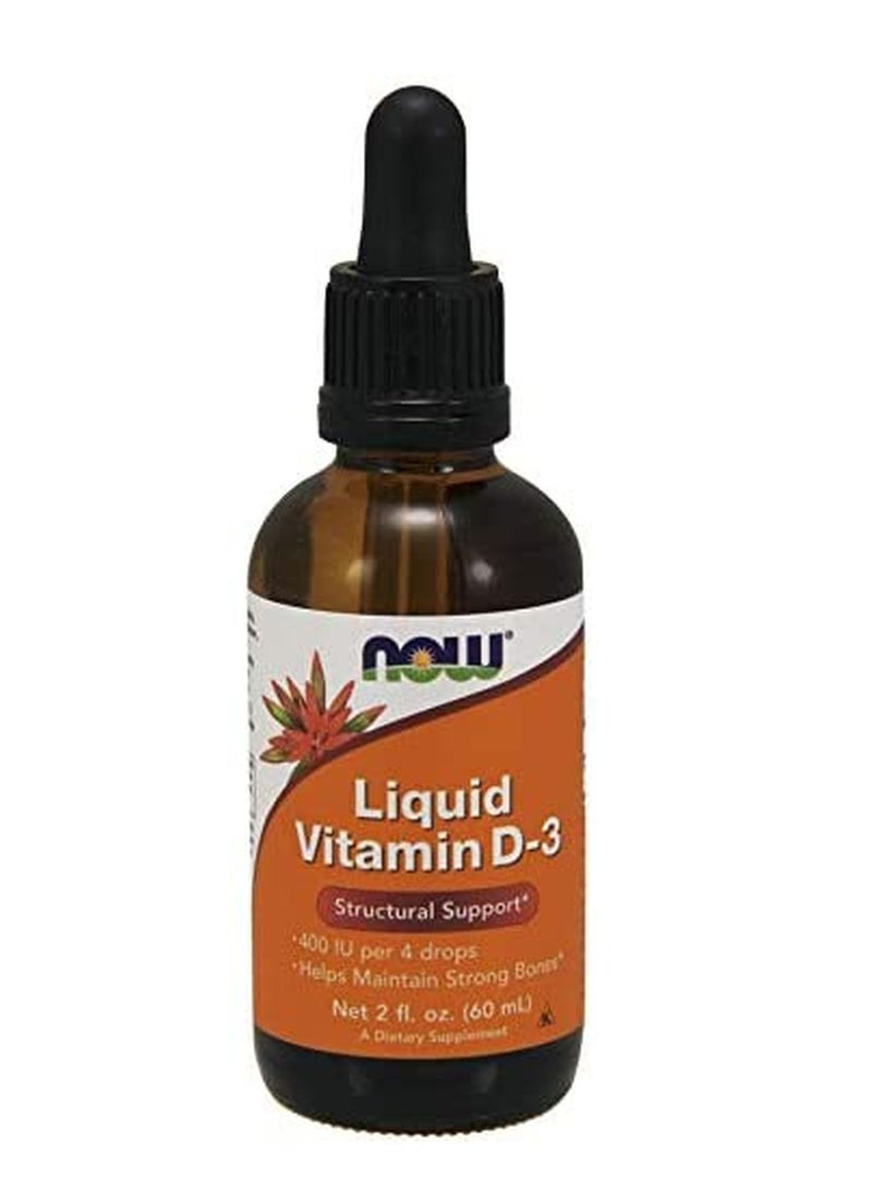 NOW Foods Liquid Vitamin D-3 400 IU/ 4 Drops 2 oz.