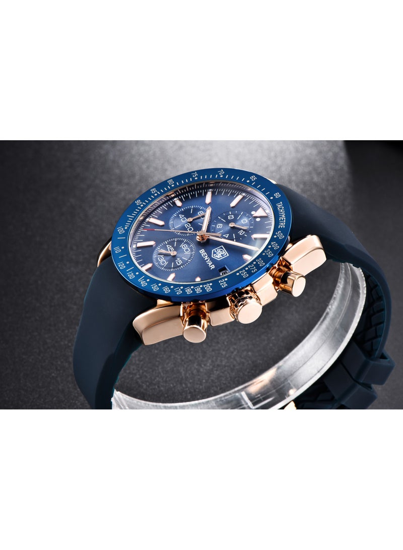 Watches for Men Watch Quartz Luxury Chronograph Water Resistant Watch 5140