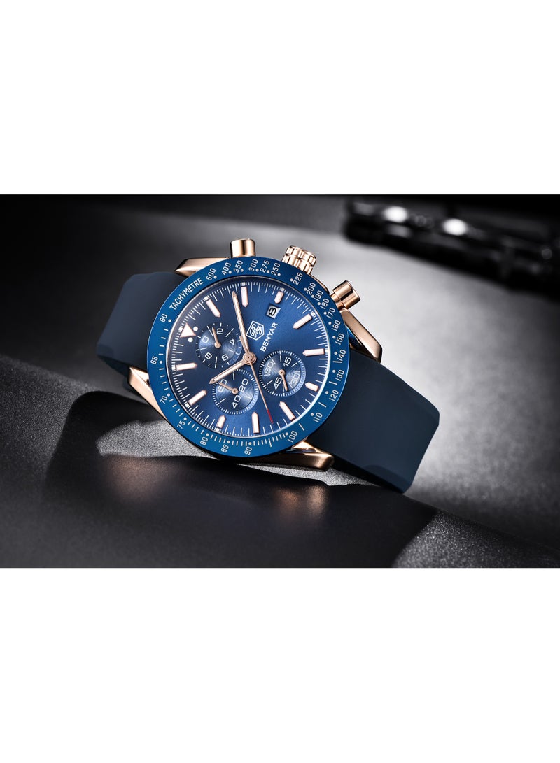 Watches for Men Watch Quartz Luxury Chronograph Water Resistant Watch 5140