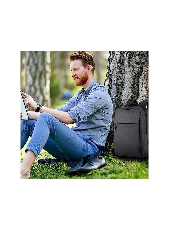 Waterproof Business Laptop Backpack 15 Inch, Travel Backpacks With Laptop Compartment And USB Charging, Durable Business bag