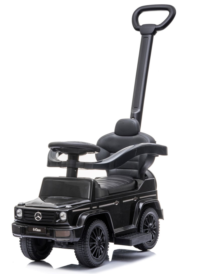 Lovely Baby Mercedes-Benz Push Car for Kids LB 3388H, Ride-on w/ Handlebar, Storage, Comfortable Foot-Rest, Age 1-3 Yrs - Black