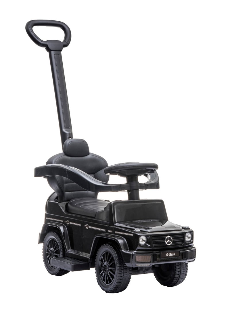 Lovely Baby Mercedes-Benz Push Car for Kids LB 3388H, Ride-on w/ Handlebar, Storage, Comfortable Foot-Rest, Age 1-3 Yrs - Black