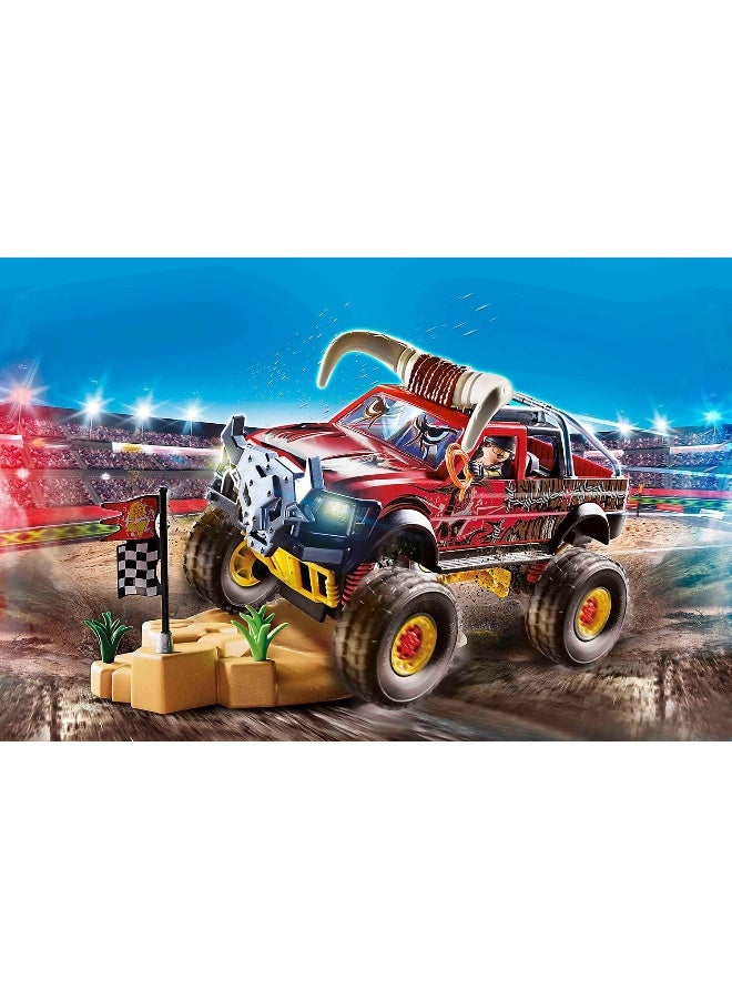 Playmobil Stunt Show Bull Monster Truck Multicolor, 51.5 x 28.4 x 12.4 cm, count of 2