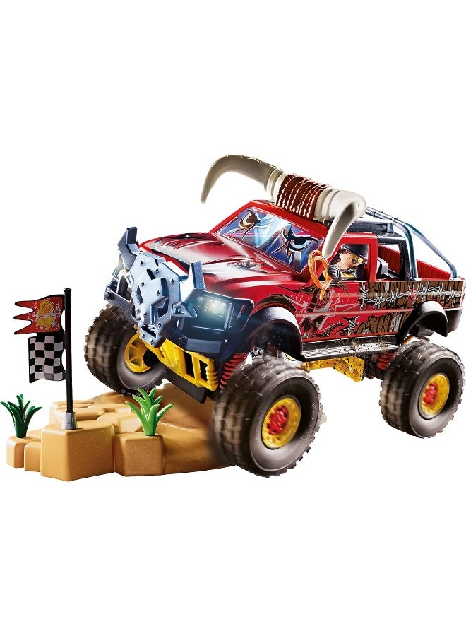 Playmobil Stunt Show Bull Monster Truck Multicolor, 51.5 x 28.4 x 12.4 cm, count of 2