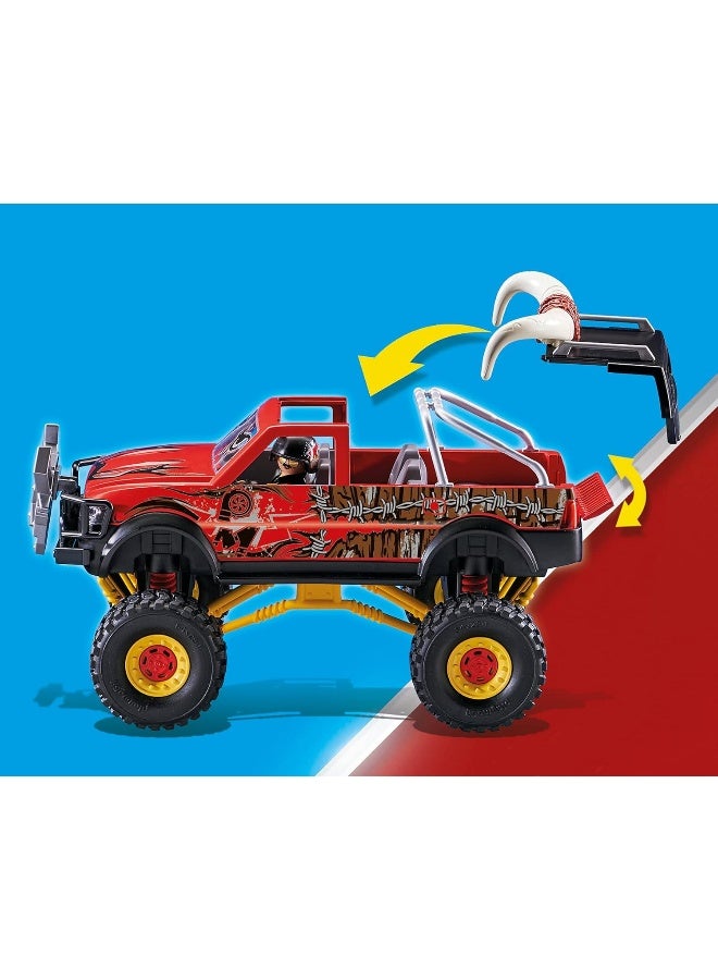 Playmobil Stunt Show Bull Monster Truck Multicolor, 51.5 x 28.4 x 12.4 cm, count of 2