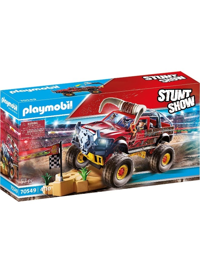 Playmobil Stunt Show Bull Monster Truck Multicolor, 51.5 x 28.4 x 12.4 cm, count of 2