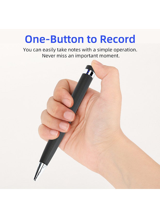 Digital Voice Recorder Pen Sound Audio Activated Dictaphone Recording Device Professional Music Player with USB Cable Earplug for Lecture Class Meeting Interview