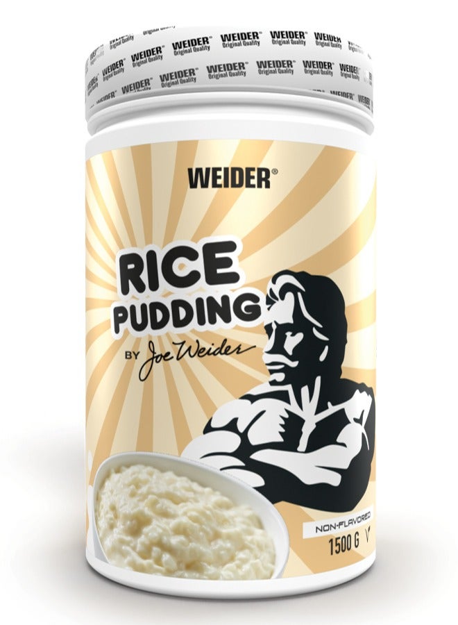 Rice Pudding 1500g Unflavored - High-Protein, Low-Sugar Rice Pudding Powder Ideal for Meal Replacement and Muscle Recovery