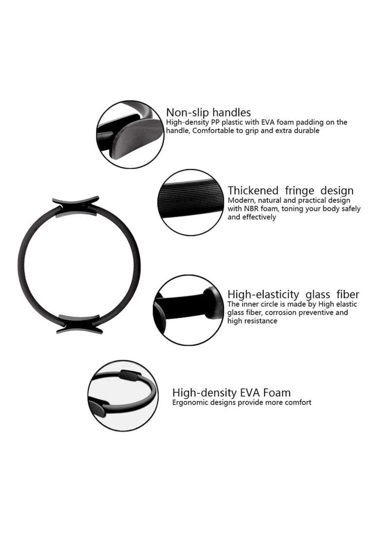 Yoga Pilates Ring  Fitness Circle Rings for Toning Abs, Thighs and Legs Slimming Body Building