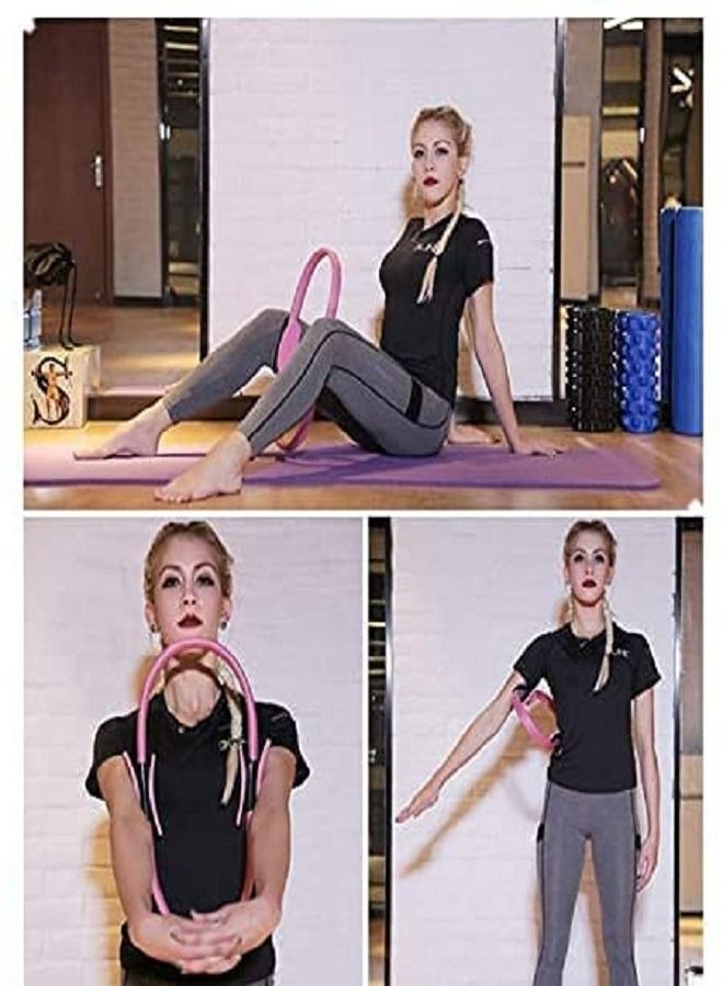 Yoga Pilates Ring  Fitness Circle Rings for Toning Abs, Thighs and Legs Slimming Body Building