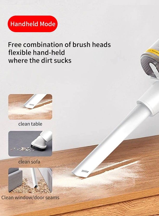 Hand Held Vacuum Cleaner Household Strength Dust Collector 0.5 L 400 W DX300 White