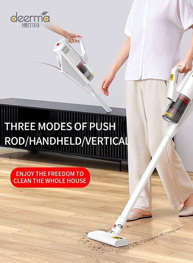 Hand Held Vacuum Cleaner Household Strength Dust Collector 0.5 L 400 W DX300 White