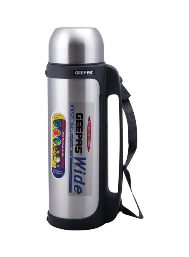 Thermos Flask Silver/Black