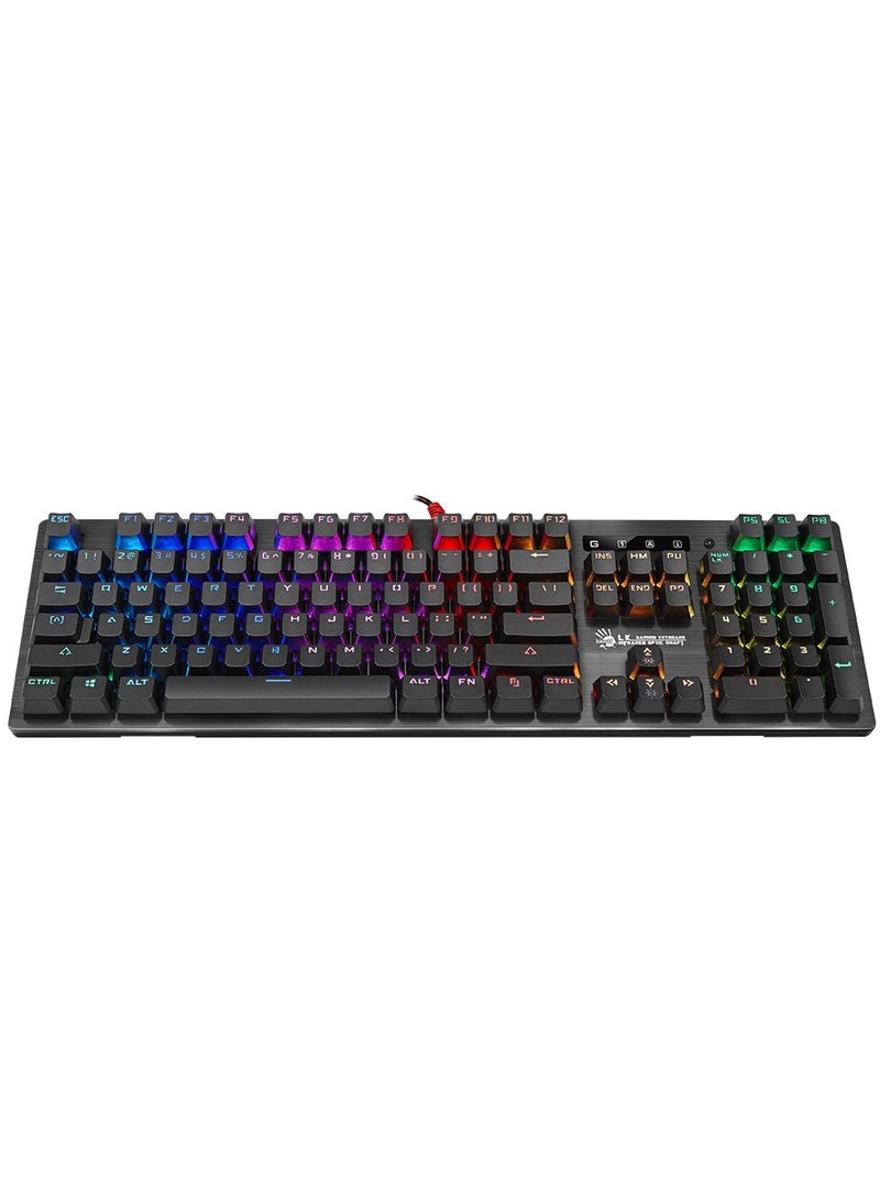 Light Strike RGB Gaming Keyboard B820R, Dual Colour Keycaps, Spill Resistant, Adjustable Backlights, 6 RGB Lighting Effects, Self-Customize RGB, Zero-Lag Response, Linear and Smooth, Grey