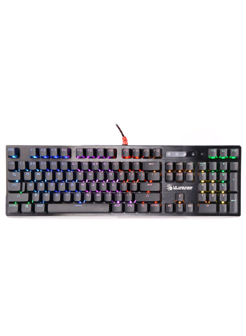Light Strike RGB Gaming Keyboard B820R, Dual Colour Keycaps, Spill Resistant, Adjustable Backlights, 6 RGB Lighting Effects, Self-Customize RGB, Zero-Lag Response, Linear and Smooth, Grey