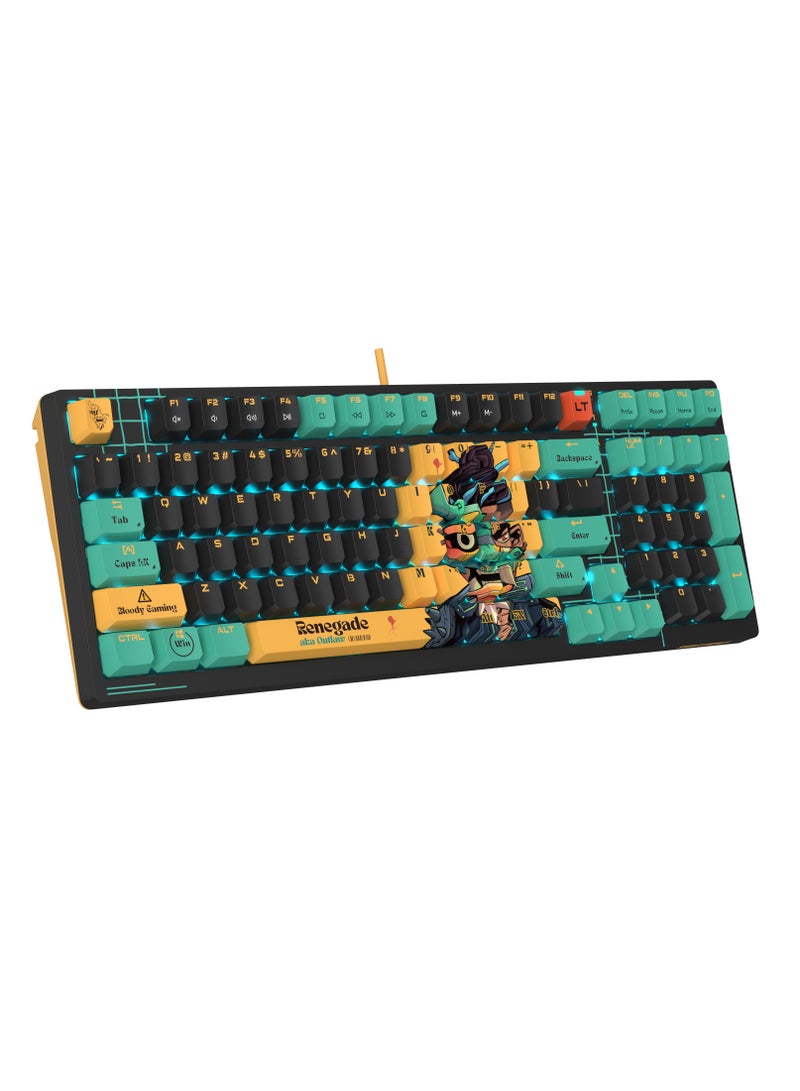 Alpha Optical Switch Performance Gaming Keyboard AT98, Adjustable Actuation Point, Gaming PBT Keycaps, 7 RGB Backlit Effects, Stealth Quiet Typing, Renegade Design