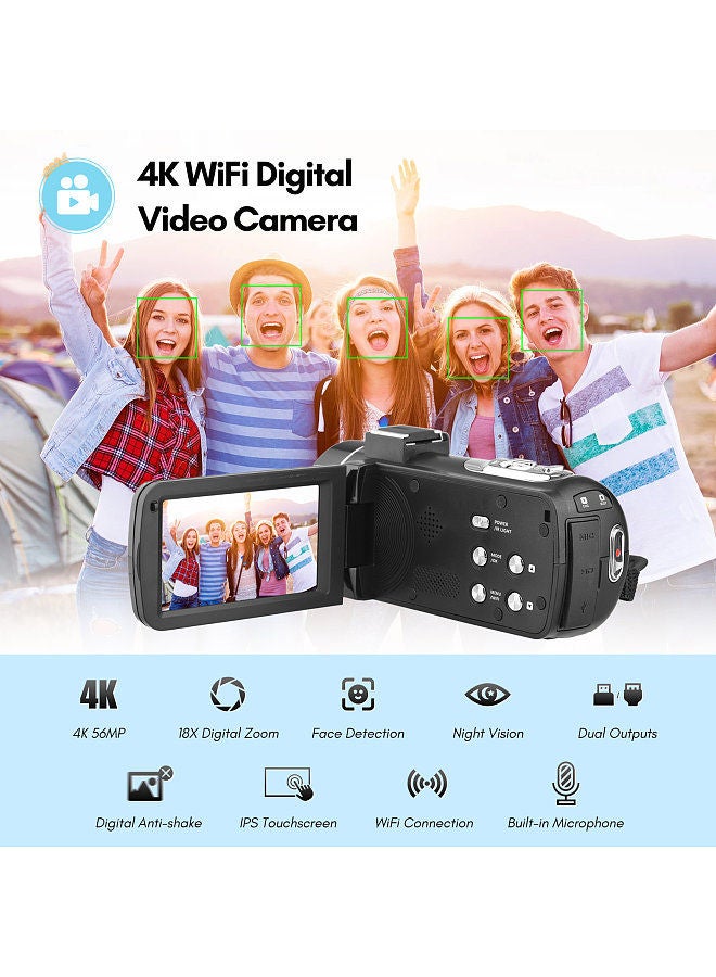 4K Digital Camera WiFi Camera